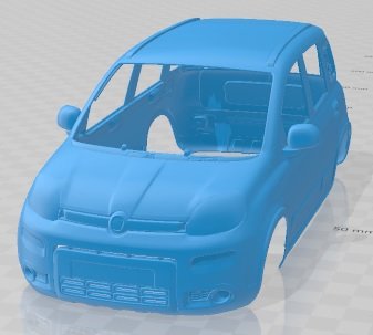 Fiat Panda City Life 2021 Printable Body Car 3D Druckmodell .c4d .max .obj .3ds .fbx .stl .blend 