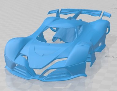 Alfa Romeo 8C R Tazio 2020 Printable Body Car 3D 프린트 모델 .c4d .max .obj .3ds .fbx .stl .blend 