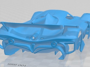 Alfa Romeo 8C R Tazio 2020 Printable Body Car 3D 프린트 모델