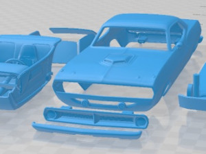 Plymouth Barracuda 1970 Printable Car 3D 프린트 모델