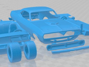 Plymouth Barracuda 1970 Printable Car 3D Print Model