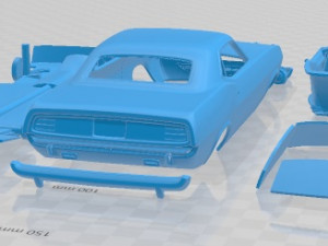 Plymouth Barracuda 1970 Printable Car 3D Print Model