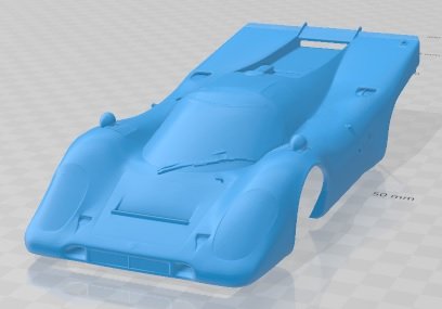 Porsche 917 K 1969 Printable Body Car 3D Baskı Modeli .c4d .max .obj .3ds .fbx .stl .blend
