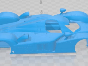 Peugeot 908 HDi FAP 2009 Printable Body Car 3D-Druckmodell