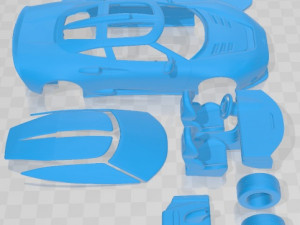 Spyker C8 Aileron 2008 Printable Car 3D Принт Модель