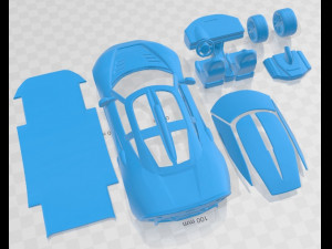 Spyker C8 Aileron 2008 Printable Car 3D Принт Модель