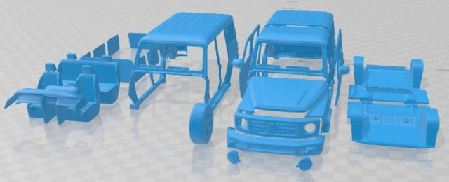 Mercedes Benz G Class W463 2019 Printable Car 3D Print Model .c4d .max .obj .3ds .fbx .stl .blend 