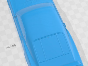 Mustang John Bowe 1969 Printable Body Car Modello di stampa 3D