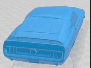 Mustang John Bowe 1969 Printable Body Car Modello di stampa 3D