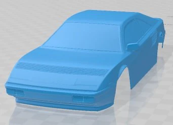 Ferrari Mondial 8 1980 Printable Body Car 3D Print Model .c4d .max .obj .3ds .fbx .stl .blend 