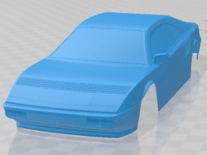 Ferrari Mondial 8 1980 Printable Body Car 3D 프린트 모델