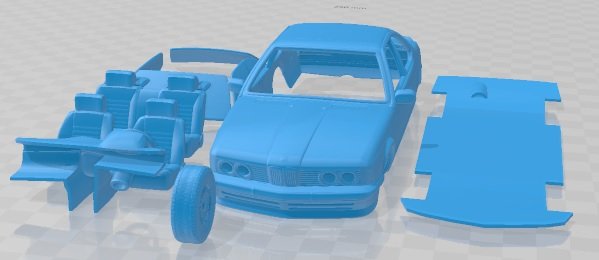 Series 6 E24 1978 Printable Car 3D Принт Модель .c4d .max .obj .3ds .fbx .stl .blend 
