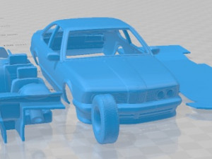 Series 6 E24 1978 Printable Car 3D Принт Модель