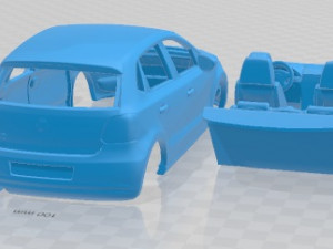 Volkswagen Polo 5 Doors 2010 Printable Car 3D Принт Модель