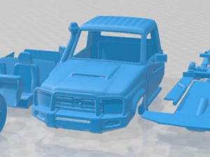 Carro imprim&iacute;vel Toyota Land Cruiser J70 Cab Chassis GXL 2008 Modelo de Impressão 3D