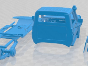 Toyota Land Cruiser J70 Cab Chassis GXL 2008 Printable Car 3D 打印模型