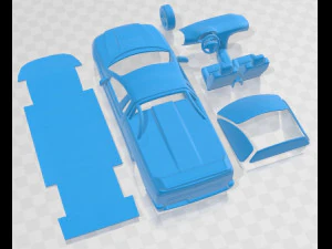 Falcon Ute XR8 2006 printable Car 3D Print Model