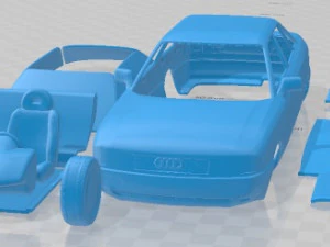 Audi 80 B3 1986 Printable Car 3D Print Model