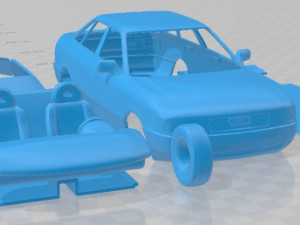 Audi 80 B3 1986 Printable Car Modelo de Impressão 3D