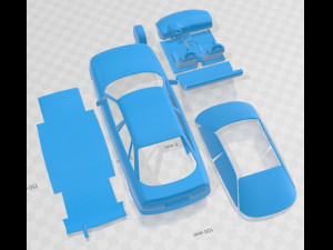 Audi 80 B3 1986 Printable Car Modelo de Impressão 3D