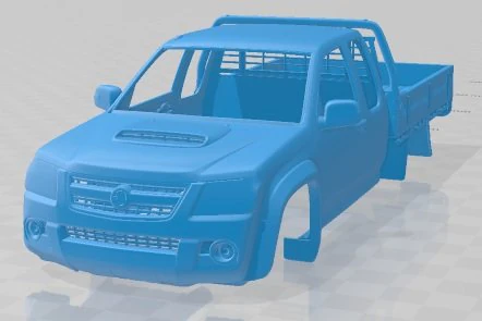 Holden Colorado LX Space Cab Alloy Tray 2008 Printable Body Car 3D Print Model .c4d .max .obj .3ds .fbx .stl .blend 