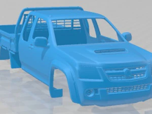 Holden Colorado LX Space Cab Alloy Tray 2008 Printable Body Car 3D Print Model