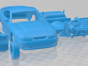 Mustang GT 1998 Printable Car 3D Принт Модель
