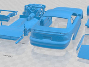 Mustang GT 1998 Printable Car 3D Принт Модель