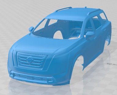 Nissan Pathfinder 2022 Printable Body Car 3D-printmodel .c4d .max .obj .3ds .fbx .stl .blend 