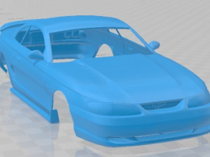 Mustang GT 1998 Printable Body Car 3D Print Model