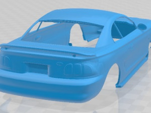 Mustang GT 1998 Printable Body Car 3D Print Model