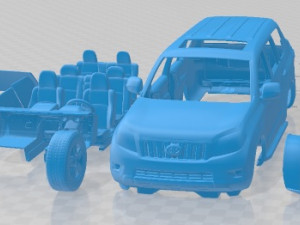Toyota Land Cruiser Prado J150 5 Doors 2010 Printable Car 3D प्रिंट मॉडल
