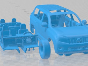 Toyota Land Cruiser Prado J150 5 Doors 2010 Printable Car Modèles 3D en vedette