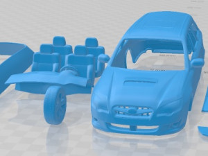 Subaru Legacy Station Wagon 2008 Printable Car 3D 프린트 모델
