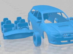 Subaru Legacy Station Wagon 2008 Printable Car 3D Print Model