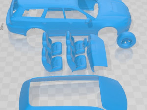 Subaru Legacy Station Wagon 2008 Printable Car 3D-Druckmodell