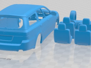 Subaru Legacy Station Wagon 2008 Printable Car 3D-Druckmodell