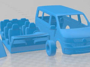 Volkswagen Transporter T6 2020 Printable Van 3D Print Model