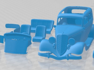 Tudor 1934 Printable Car 3D Print Model