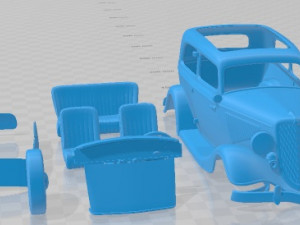 Tudor 1934 Printable Car Model do druku 3D