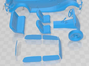 Tudor 1934 Printable Car 3D Print Model