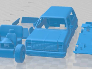 Chevrolet Blazer K5 1976 Printable Car 3D Print Model