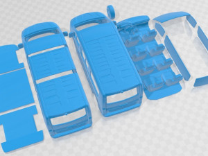Renault Trafic SpaceClass LWB 2021 Printable Van Modelo de impresión 3D