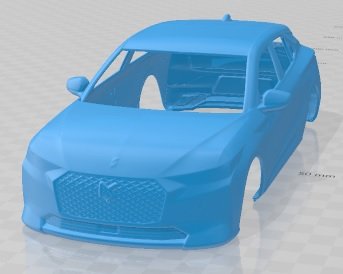 DS 4 2022 Printable Body Car 3D Print Model .c4d .max .obj .3ds .fbx .stl .blend 