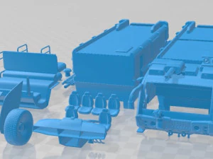 Rosenbauer Panther Firetruck 6x6 para impress&atilde;o Modelo de Impressão 3D