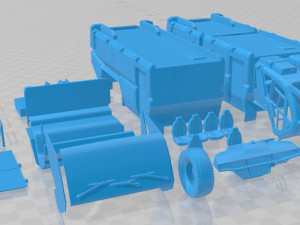Rosenbauer Panther Firetruck 6x6 Printable 3D 打印模型