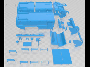 Rosenbauer Panther Firetruck 6x6 Printable 3D 打印模型