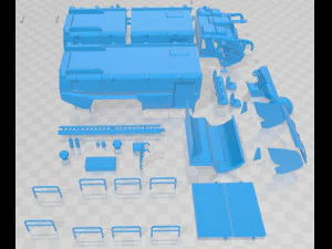Rosenbauer Panther Firetruck 6x6 Printable 3D Print Model