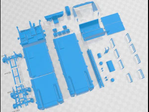 Rosenbauer Panther Firetruck 6x6 Printable 3D Print Model