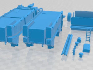 Rosenbauer Panther Firetruck 6x6 Printable 3D Print Model